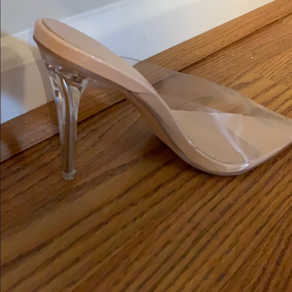 Clear heels